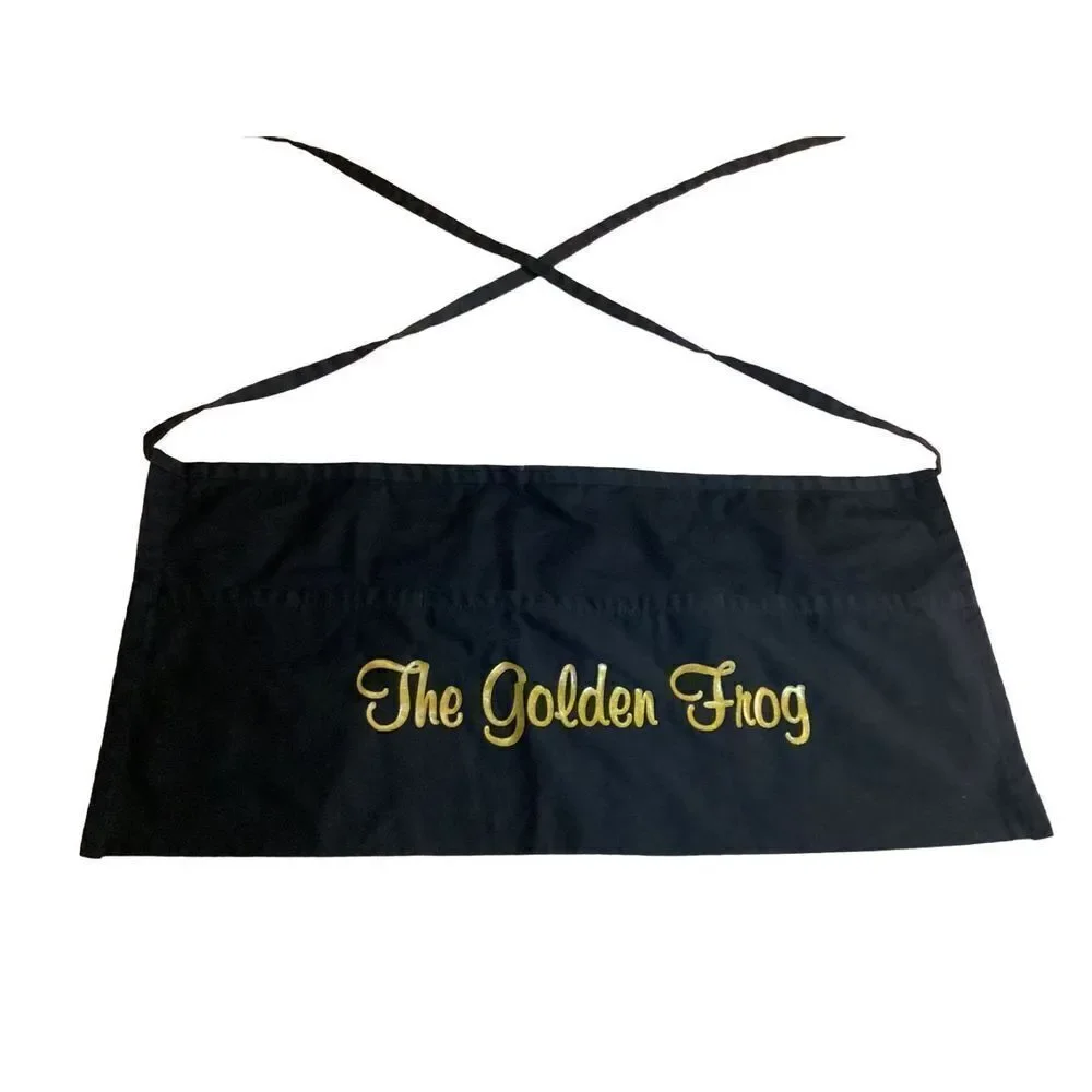 The Golden Frog Waitress Apron Server Bartender Service Industry